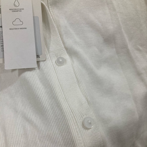 ZARA White Ribbed Shirt - Picture 6 of 9